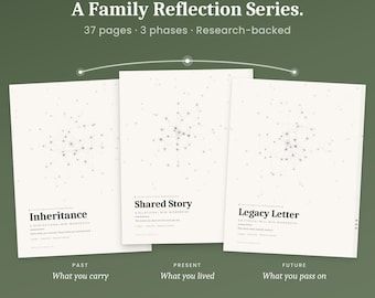 Generational Arc Bundle, Family Reflection Workbook, Legacy Letter PDF