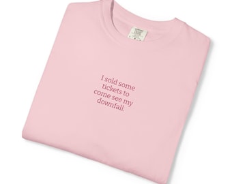 Vendí algunas entradas para mi caída / Colores bordados Comfort / Camiseta MGK / Camiseta Lost Americana