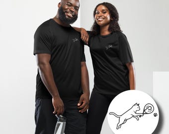 Padel Kat Jersey - Unisex Sport Shirt - Padel Tennis T-shirt - 100% Ademende Lichte Stof - EU en US verzending - Nino&Co