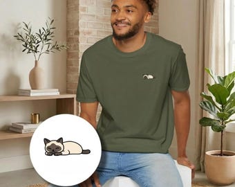 Soft-style Katten T-shirt "Nino Original" - Unisex Shirt 100% Katoen - Cadeau voor Kattenliefhebbers - Kattenvader Shirt - EU Verzending