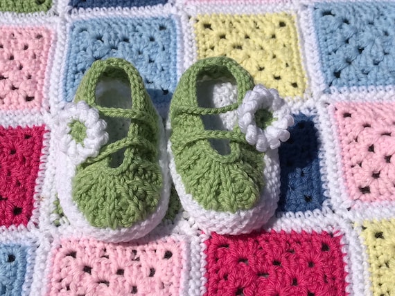 Hand Knitted Baby Bootees