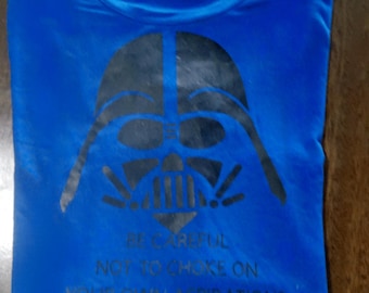 Darth Vader mens t-shirt. Don't choke on your aspirations
