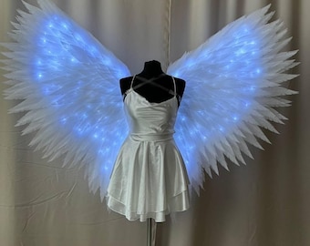Alas de ángel luminosas - Alas de ángel LED - Alas para disfraces de carnaval - Alas para espectáculos de danza