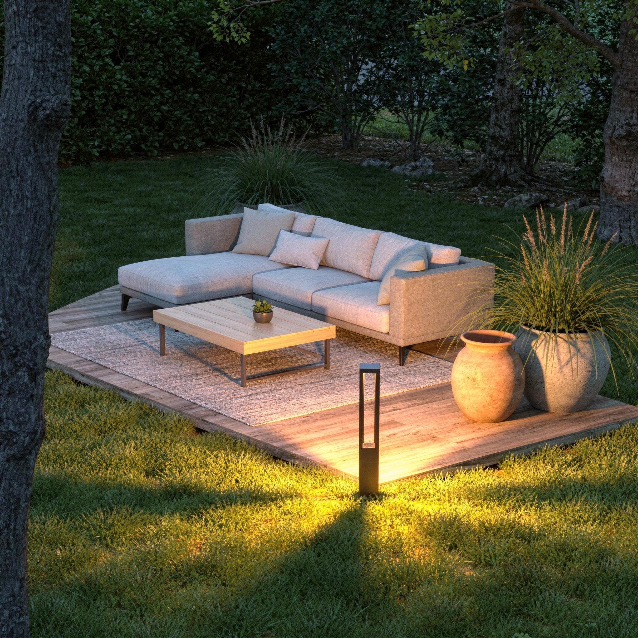 Modern Aluminum Outdoor Bollard Light – IP65 Waterproof Garden Pathway ...