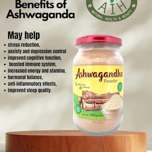 Ashwagandha Powder | Adaptogenic Herbal Root | Stress & Energy Support | Organic Herbal Supplement image 1