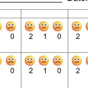 3 Goal Printable Self-Monitoring Board