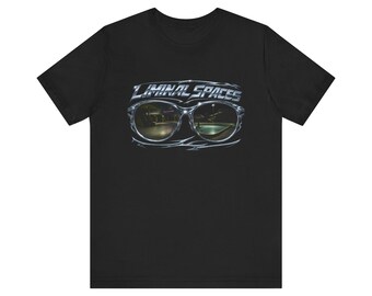 Liminal Spaces Sunglasses Tee | Retro Shades Graphic Shirt