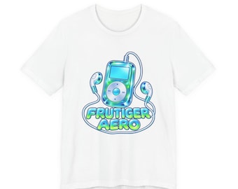 Frutiger Aero iPod Retro Graphic Tee | Vintage Music Player Shirt