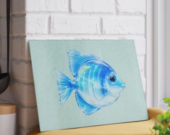 Frutiger Aero Fish Glass Cutting Board