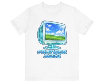 Retro Computer Screen tee | Vaporwave Fruiticer Aero design
