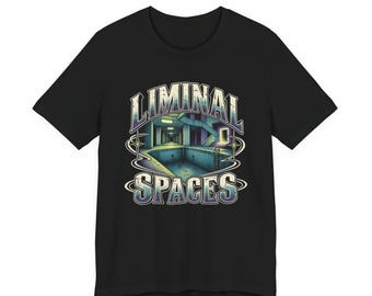 Liminal Spaces T-Shirt | Retro Neon Abandoned Hallway Design