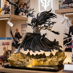 Figura de Ichigo Kurosaki Final Getsuga Tensho, Estatua de anime Mugetsu de 24 cm, Figura de acción de Bleach Battle Form, Regalo de decoración de escritorio de manga coleccionable