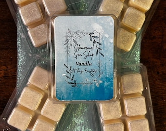 Pastillas de cera aromática con aroma a vainilla, mezcla de soja con un fuerte aroma, fragancia duradera para el hogar.