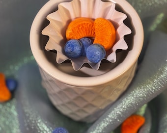 Orange Berry Bliss Sojawachs schmilzt, fruchtige Zitrus Beerenmischung, starker Duftwurf
