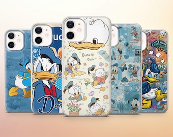 Funda para teléfono de Donald Duck de Disney para iPhone 17e, 16, 15, 14, 13, 12, Samsung S26, S25, S24, A17, A57, Pixel 10A, 9Pro