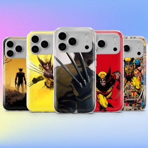 Wolverine Phone Case Logan Marvel Cover for iPhone 17e, 16, 15, 14, 13, 12, Samsung S26, S25, S24, A17, A57, Pixel 10A, 9Pro
