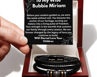 Passover Gift for Matriarch Pesach Jewelry for Mom Bubbie Necklace Family Heritage Gift Freedom Heartfelt Jewelry from Children Savta
