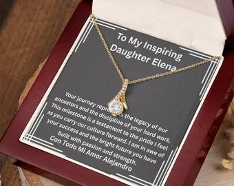 Latino Graduation Gift For Graduate, Orgullo Success Jewelry, Mexican Grad, Milestone Keepsake, Graduación, Success Necklace, Latina