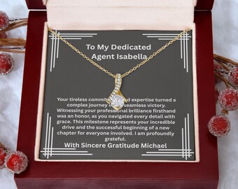 Real Estate Agent Closing Gift, New Homeowner, Realtor Success, Top Producer, Licensed Broker Achievement, Closing Day Necklace