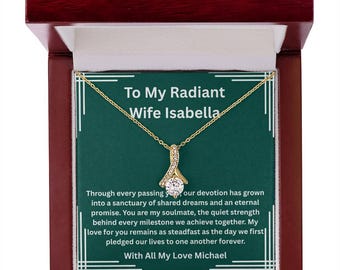 Anniversary Gift For Wife, Romantic gift Jewelry Marriage Milestone, Romantic Keepsake, Wedding Anniversary, Soulmate, Love Token, Wife Gift