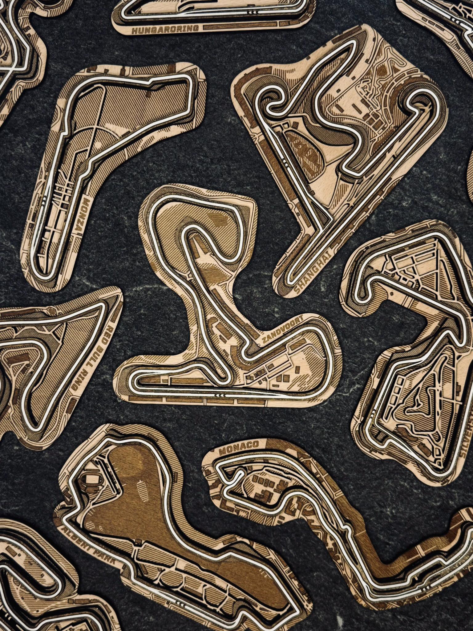 ZANDVOORT Wooden Race Track Map · 3D Formula 1 Gift Box · Dutch GP ...