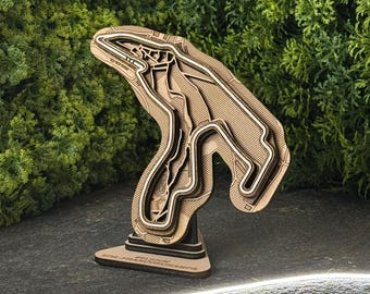 Plan du circuit de Formule 1 de Spa-France • Décoration de circuit en bois 3D • Coffret cadeau