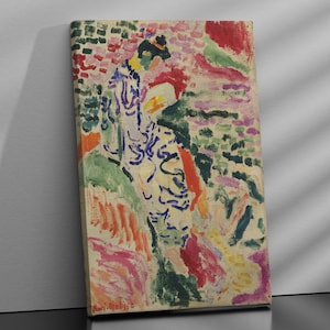Henri Matisse La Japonaise Leinwanddruck Fauvismus Malerei Farbe Ausdruck Frau Abstrakte Figur Wandkunst Moderne Kunst Dekor