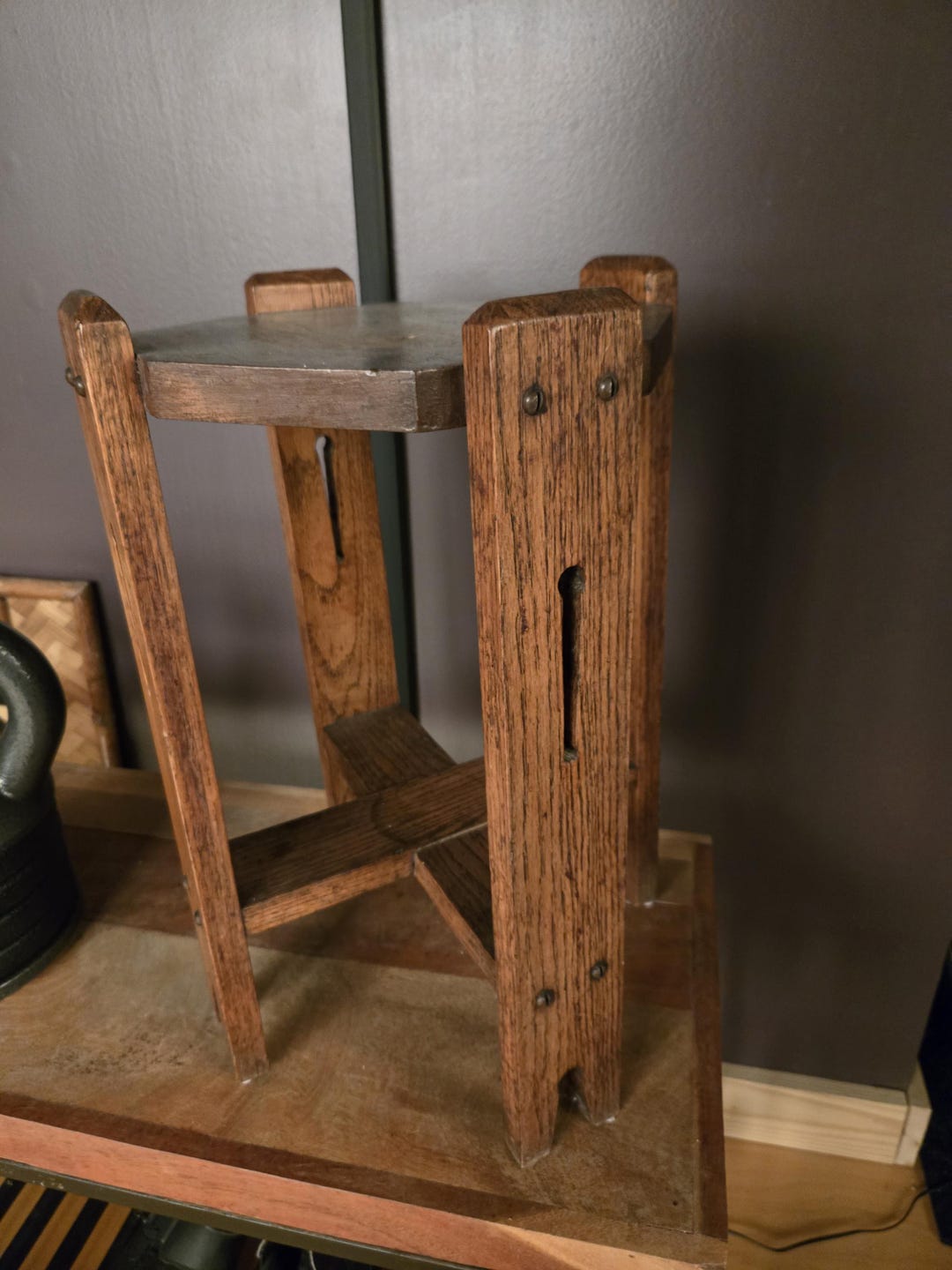Solid Wood Vintage Plant Stand – Rustic Home Decor - Etsy