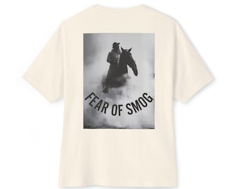 Rogue Horseman | Fear of Smog - Boxy Vintage Heavy Cotton Tee