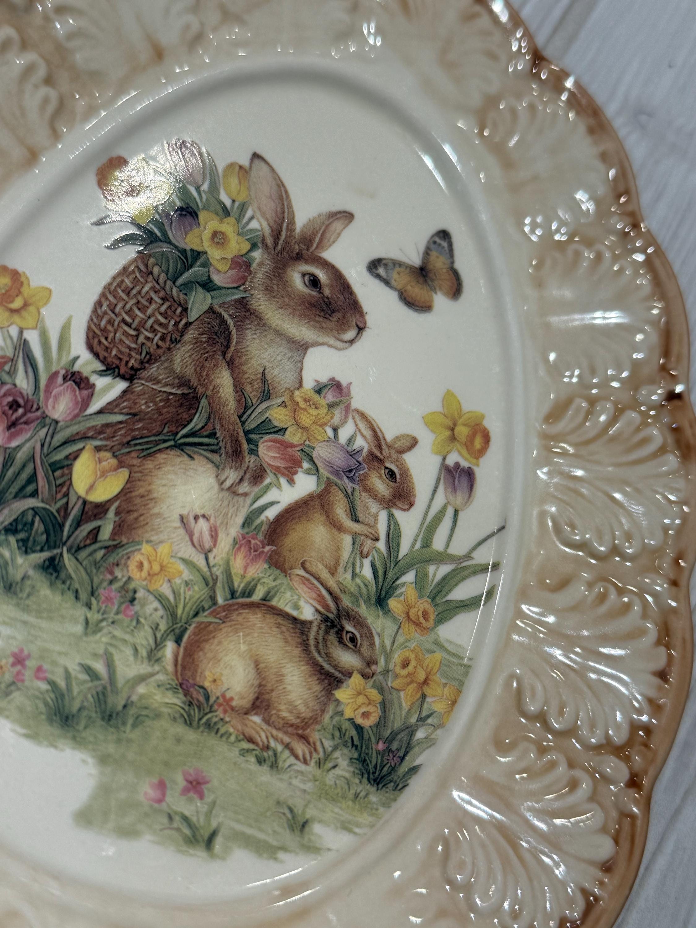 Cracker Barrel Easter Traditions Ornate Egg Plate - Etsy