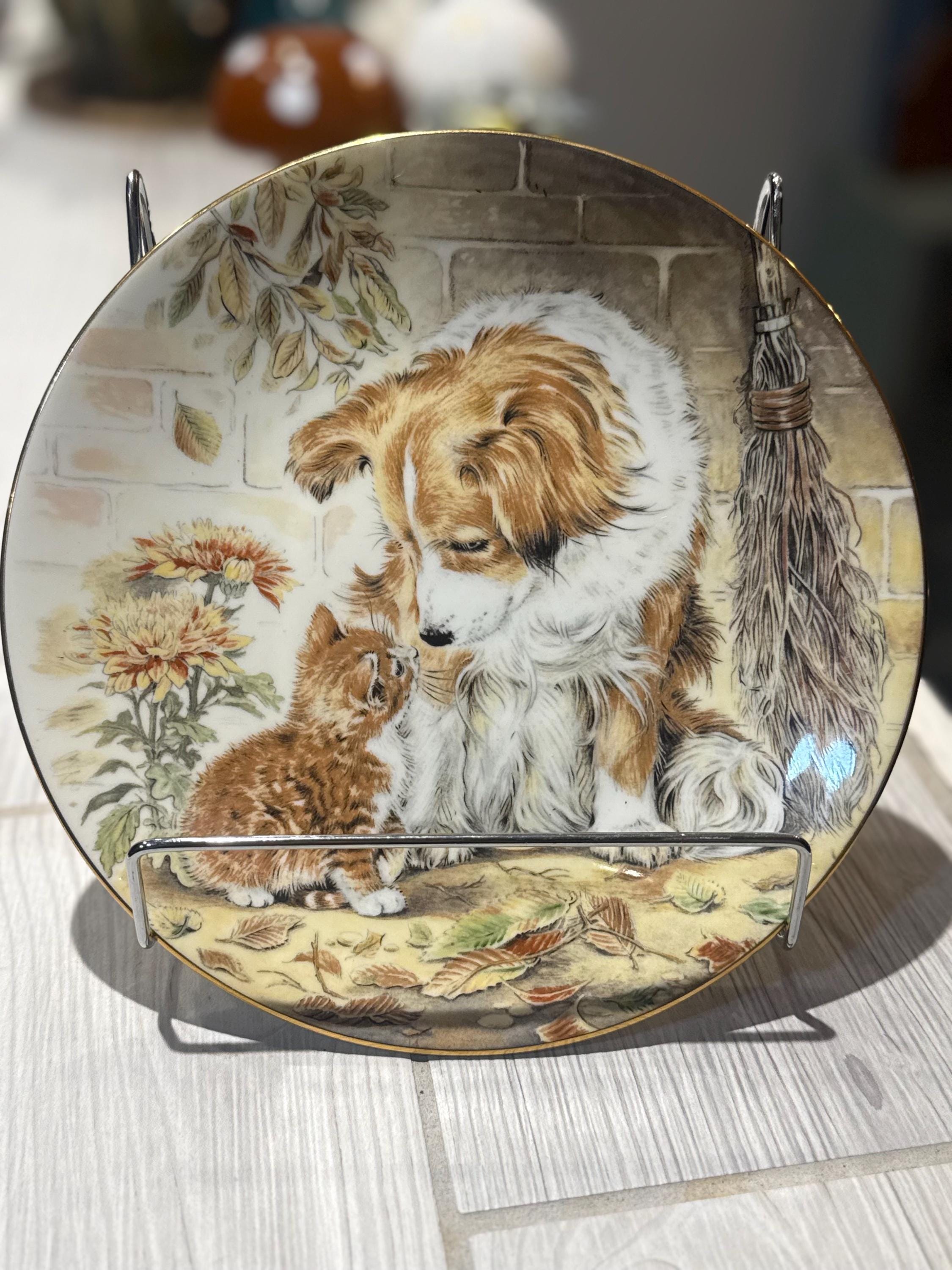 Royal Worcester Cat Plate - Etsy