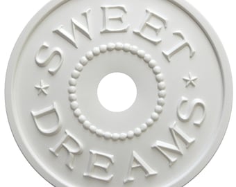 Sweet Dreams Nursery Ceiling Medallion: DIY Princess Room Decor