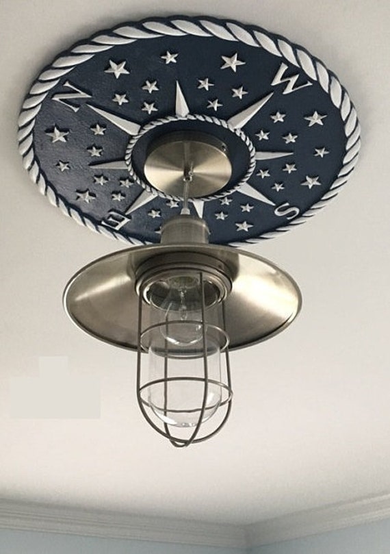 Compass Ceiling Medallion Compass Rose Ceiling Medallion Etsy