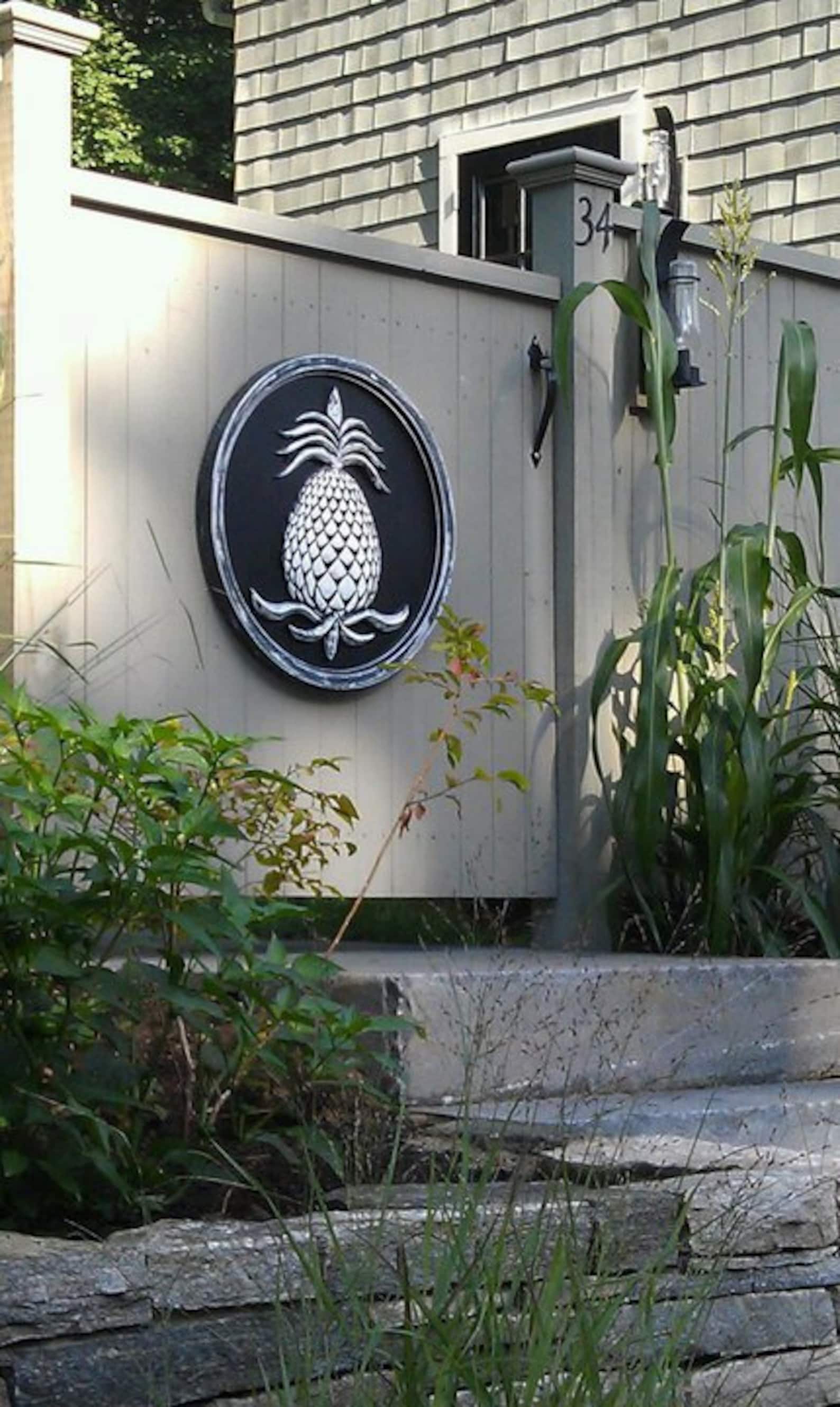 Pineapples Pineapple Decor Garden Decor Garden Plaques Etsy