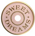 Pink and Gold Ceiling Medallion: Marie Ricci 'Sweet Dreams' Decor
