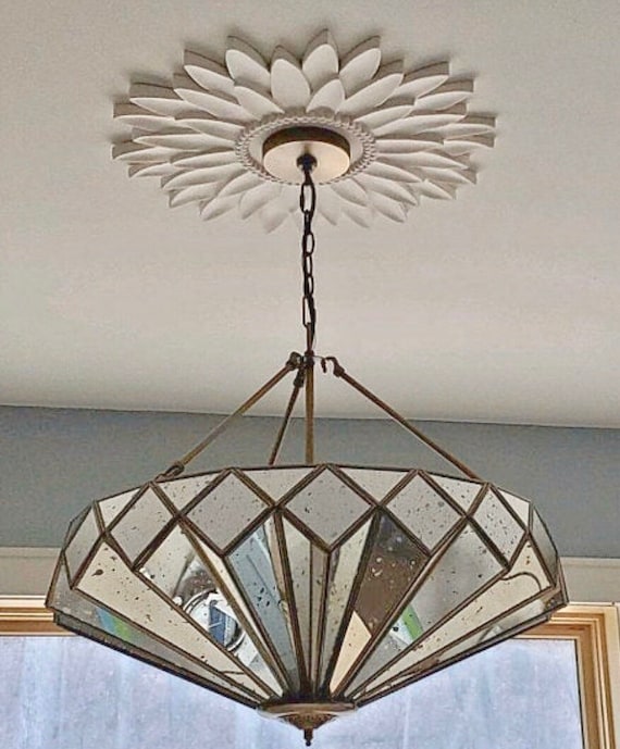 Ceiling Medallion Sunflower Ceiling Medallion White Ceiling