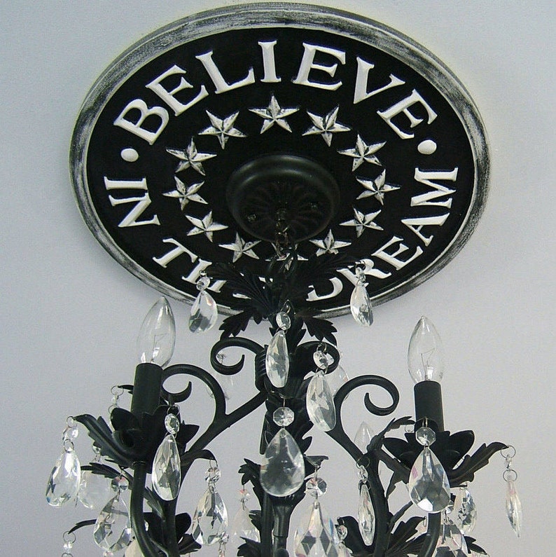 Black And White Decor Ceiling Medallions Lighting Ceiling Medallion Home And Living Baby Shower Gift Girls Room Decor Marie Ricci Usa