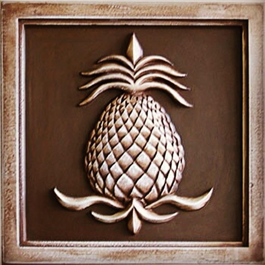 Pineapple Decor, Pineapple Plaques, Farmhouse Decor, Pineapple Garden Decor, Outdoor Pineapple