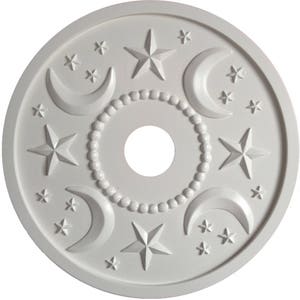 Ceiling Medallions, Ceiling Medallion, White Decor, Nursery Ceiling Medallions, Baby Shower Gift, Marie Ricci, Girls Room Decor, Lighting