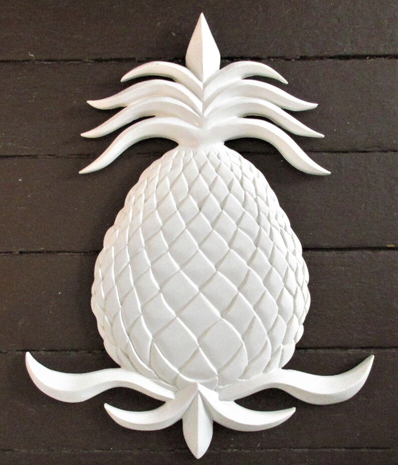 Silver Decor Farmhouse Decorpineapple Decor Pineapple Tile Etsy