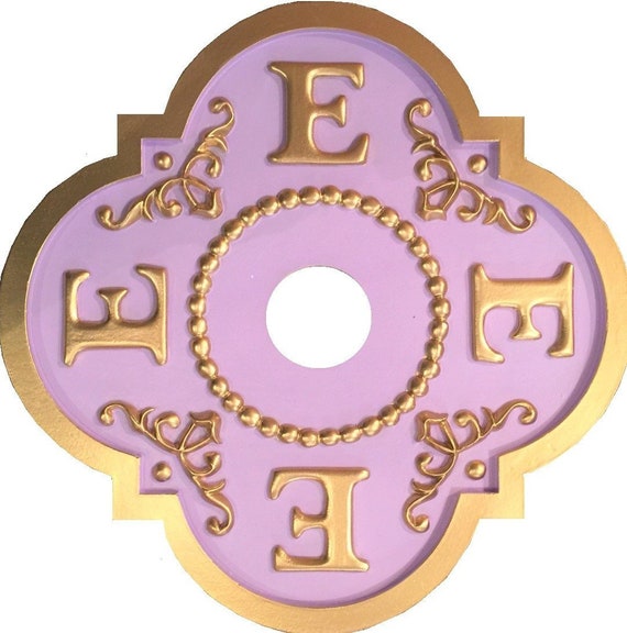 Purple And Gold Decor Purple Decor Monogram Ceiling Etsy
