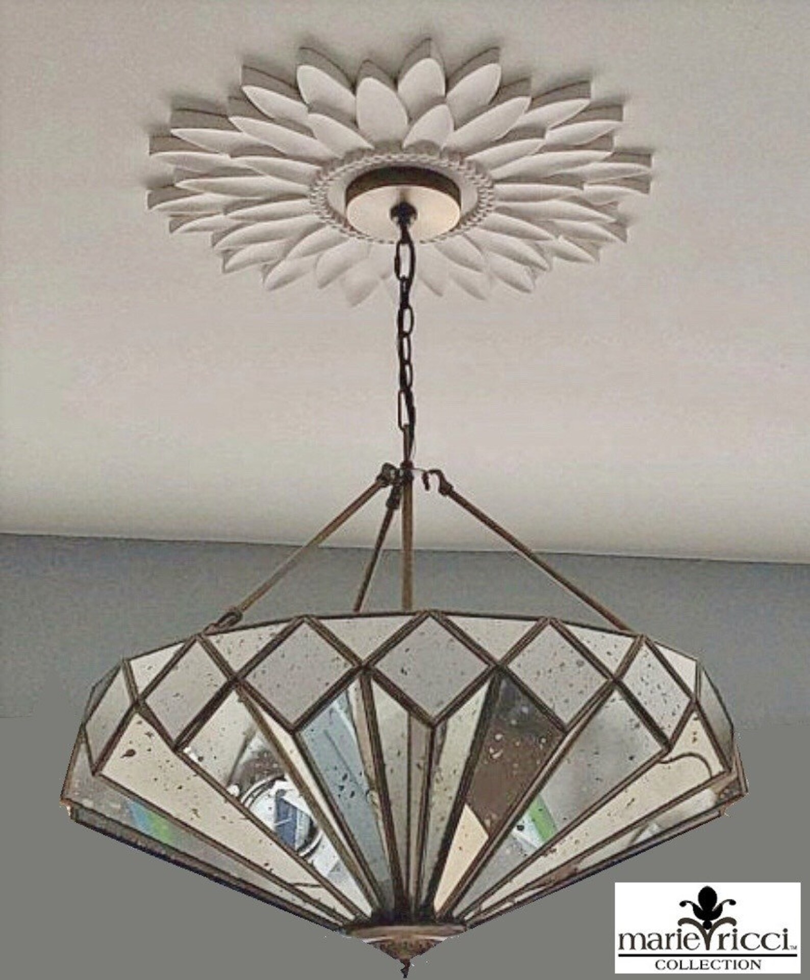 Ceiling Medallions White Ceiling Medallions Flower Ceiling Etsy