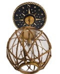 Nautical Compass Ceiling Medallion: Navy & Gold Beach Decor