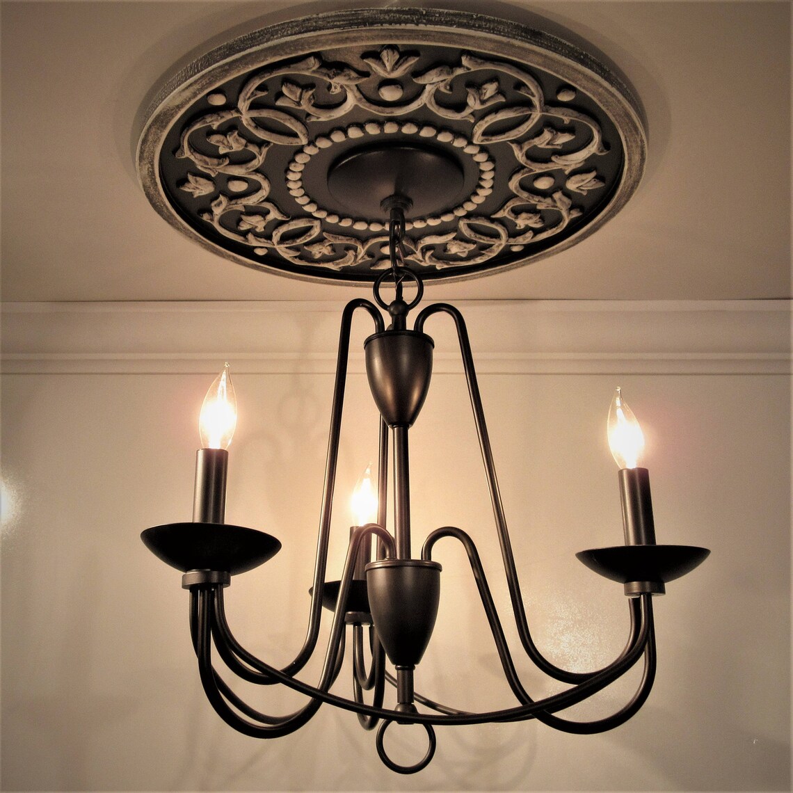 Ceiling Medallions White Decor Farmhouse Decor Home and Etsy