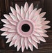 Pink Flower Decor, Ceiling Medallion, Pink Girls Room Decor, Chandelier Medallion, Lighting, Baby Shower Gift, Baby Shower, Marie Ricci, USA 