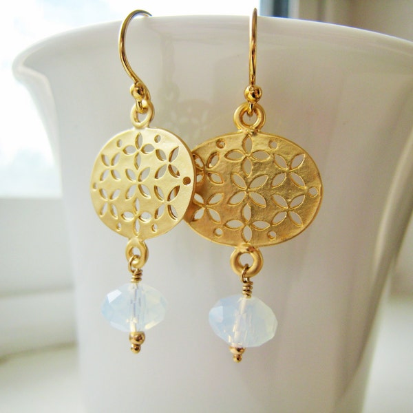 Worn On TV Jane The Virgin, Gold Earrings, As Seen On TV, Celebrity Style, Gift Idea