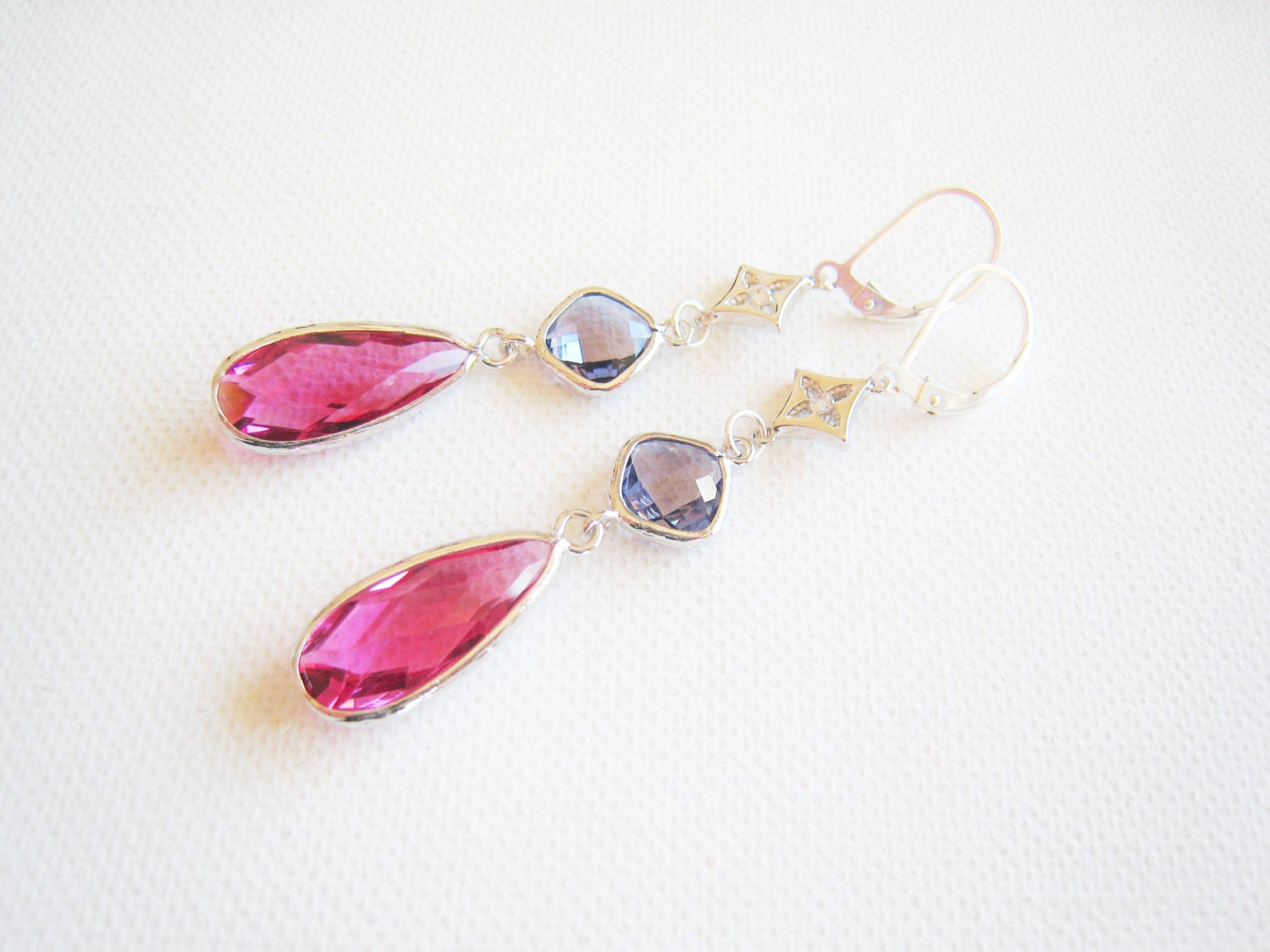 14k gouden oorbellen met trosje cultivé parels / 14k gold earrings with