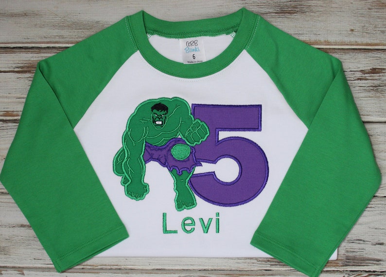 Download Incredible Hulk Birthday Shirt / Personalized / Super Hero ...