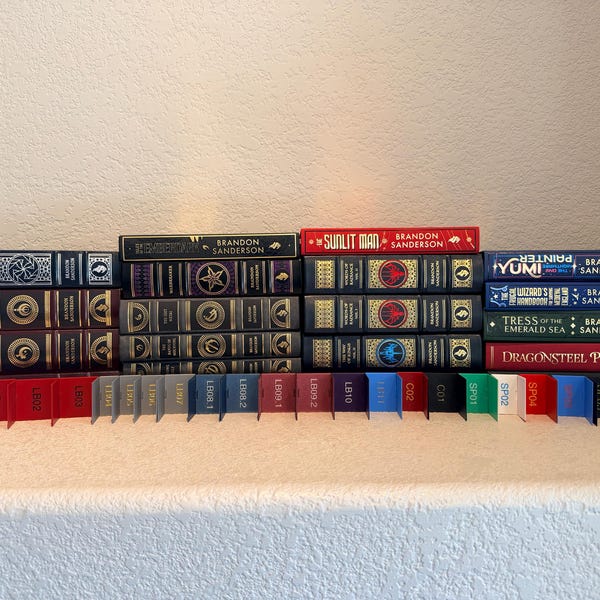 Cosmere Full Set - Book Shoe Supports  for all Leather-Bounds & Dragonsteel Editions