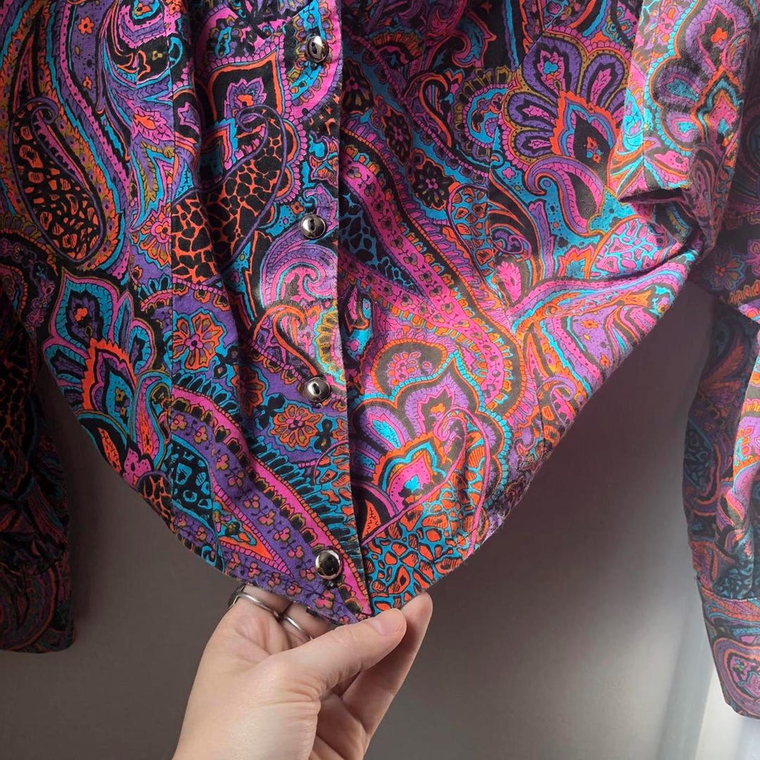Amazing Cowboy Bebop Rainbow Paisley Top - Etsy